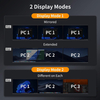 Conmutador KVM USB 3.0 HDMI personalizado 3 monitores 4 computadoras 4K@60Hz