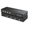 Hdmi Arc Extractor Kvm Switch Displayport 4k Usb 2 6 Conmutadores Kvm bidireccionales de 4 puertos Monitor dual