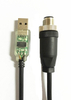 Ftdi usb rs485 a m8 m12 conversión de USB-RS485-M12 serial RS485 M12 usb a rs485 rs422 cable convertidor usb
