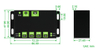 HUB USB de grado industrial, 4 puertos USB 3.2 extensibles, hosts duales conmutables, protecciones múltiples