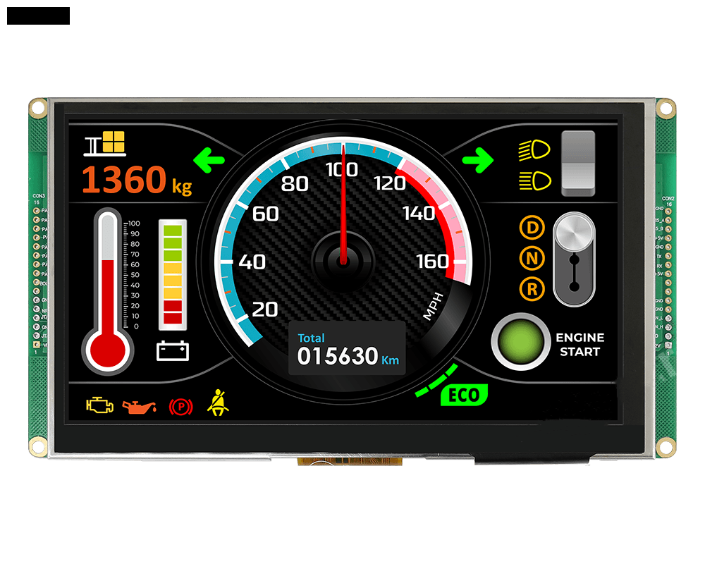 Pantalla inteligente Modbus RS485 de 7' con pantalla táctil capacitiva