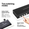 Hdmi Arc Extractor Kvm Switch Displayport 4k Usb 2 6 Conmutadores Kvm bidireccionales de 4 puertos Monitor dual