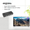 Hdmi Arc Extractor Kvm Switch Displayport 4k Usb 2 6 Conmutadores Kvm bidireccionales de 4 puertos Monitor dual