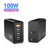 Adaptador de corriente compacto plegable del cargador de pared del cargador de 100W USB C GaN