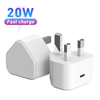 Cargador de pared USB C de 20 vatios - Cargador USB tipo C de carga rápida