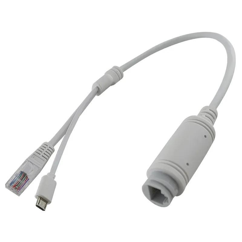 Estándar 5V-POE Separador divisor e inyector Conector Mcro USB