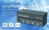 Conmutador KVM HDMI de doble monitor, 4 puertos, 4k, 60hz, conmutadores KVM