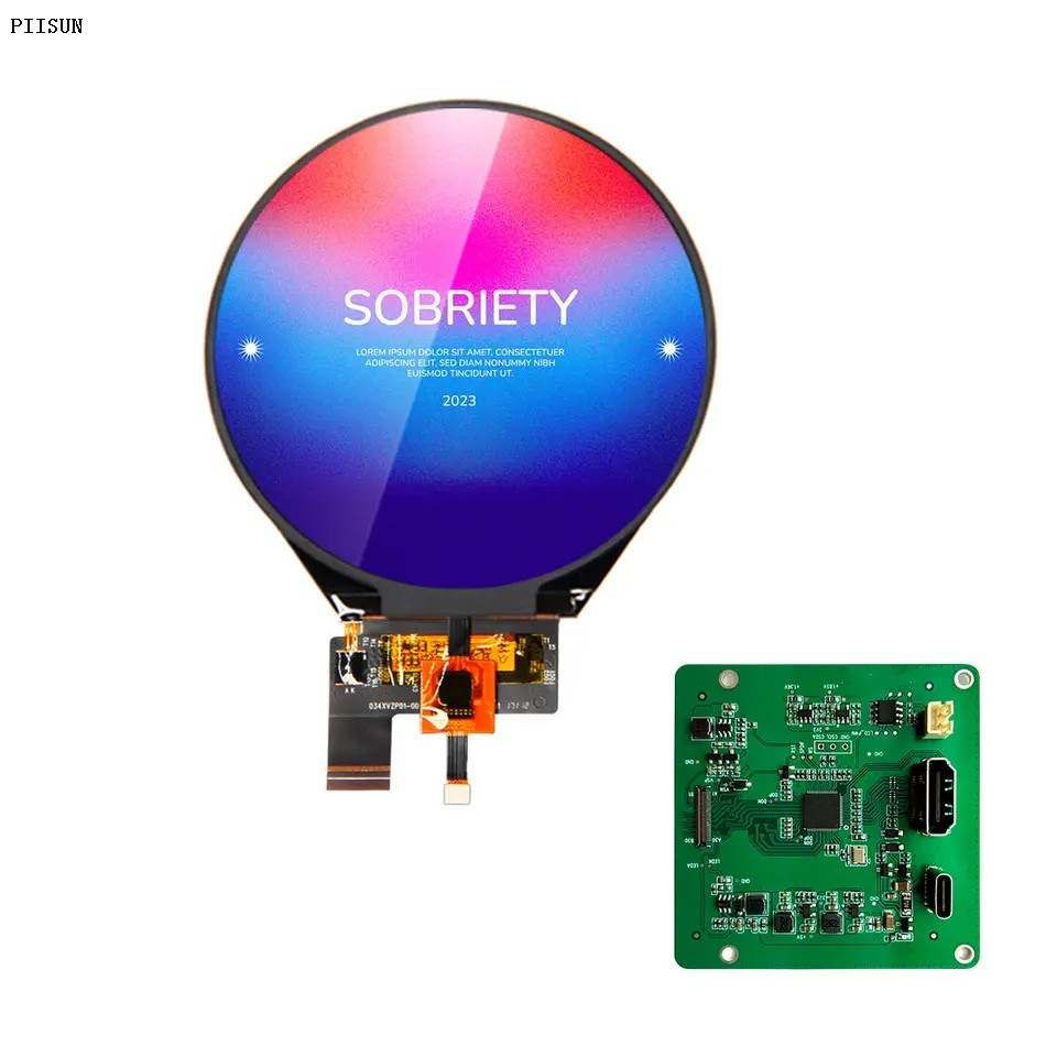 HD-MI a MIPI 4K 3,4 pulgadas 800*800 350 nit MIPI interfaz ILI9881C módulo de pantalla tft lcd