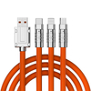 Cable de carga múltiple universal 3 en 1 cable de carga múltiple USB de carga rápida de 120W 6A 