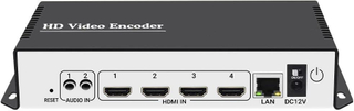  Codificador de transmisión de vídeo IP personalizado 4K 4 canales H.265 H.264 HDMI codificador de transmisión en vivo RTMP RTMPS