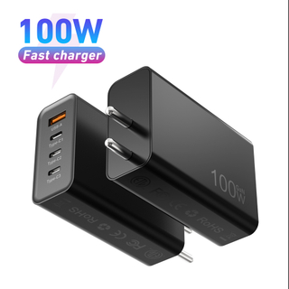 Adaptador de corriente compacto plegable del cargador de pared del cargador de 100W USB C GaN