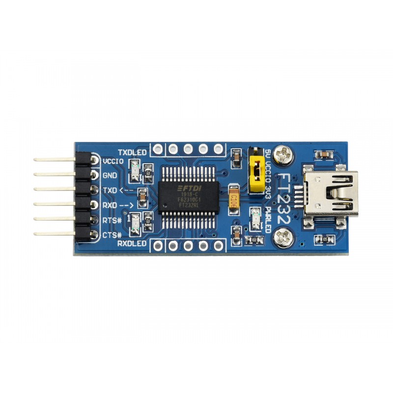 Placa UART USB FT232 (mini), módulo de comunicación USB a TTL (UART)