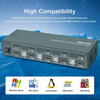 Conmutador KVM HDMI de doble monitor, 4 puertos, 4k, 60hz, conmutadores KVM