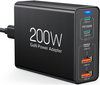 Adaptador rápido personalizado del cargador del ordenador portátil del eje del bloque de la estación de carga del cargador 5-Port de 200W 245W USB C